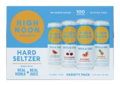 High Noon Variety Pack Hard Seltzer 12-355ml Cans