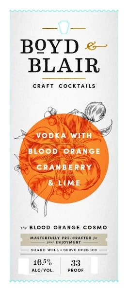 Boyd & Blair Blood Orange Cosmo 200ml 1 Boyd & Blair Blood Orange Cosmo 200ml