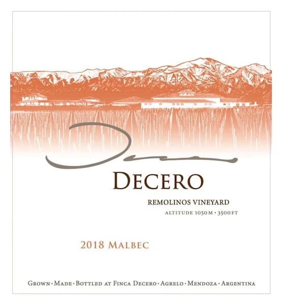 Finca Decero 'Remolinos Vineyard' Malbec 2018 1 Finca Decero 'Remolinos Vineyard' Malbec 2018
