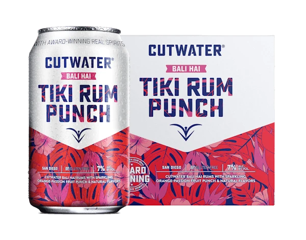 Cutwater Tiki Rum Punch 4-355ml Cans 1 Cutwater Tiki Rum Punch 4-355ml Cans