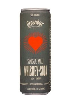 Greenbar 'Single Malt' Whiskey & Soda 4-355ml Cans