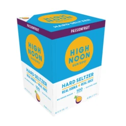 High Noon Passionfruit Vodka And Soda 4-355ml Cans