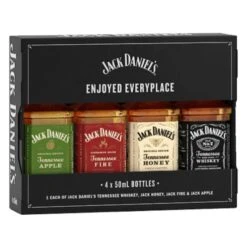 Jack Daniels Variety 4-Pack Whiskey Gift Set 50ml