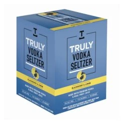 Truly Vodka Seltzer Black Berry Lemon Seltzer 4-355ml