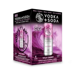 White Claw Vodka Soda Wild Cherry 4-12oz Cans