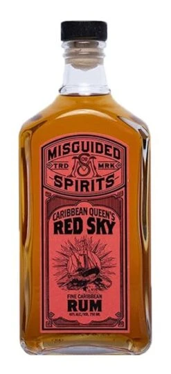 Misguided 'Caribbean Queens Red Sky' Dark Rum 1.0L