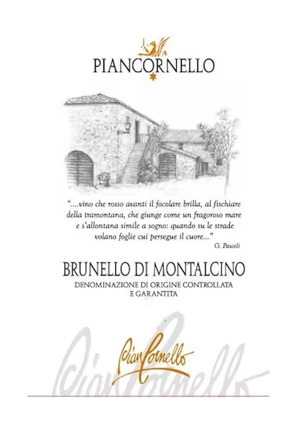 Piancornello Brunello Di Montalcino 2018 1 Piancornello Brunello Di Montalcino 2018