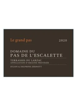 Domaine Du Pas De L'Escalette Grand Pas 2020