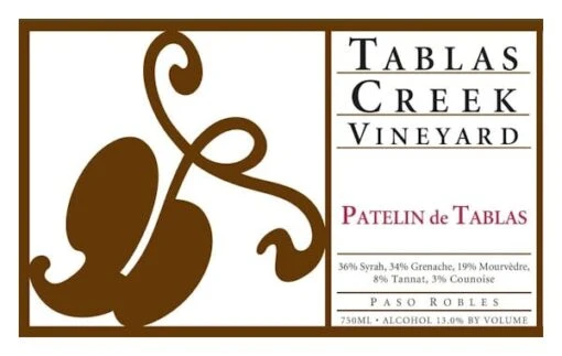 Tablas Creek 'Patelin Rouge' Red Blend 2022 5 Tablas Creek 'Patelin Rouge' Red Blend 2022 -US Liquor Sales 2024 58998