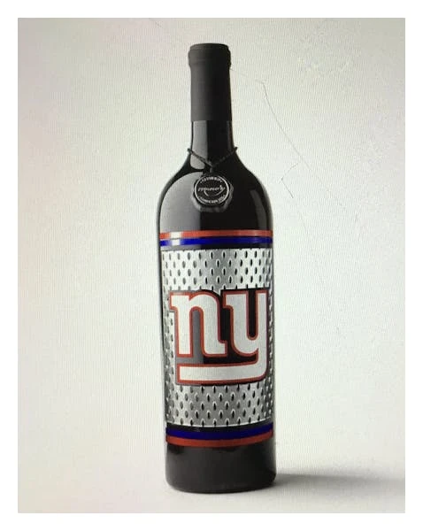 Mano's Wine Co. NY Giants Giants Logo Etched Jersey 1 Mano's Wine Co. NY Giants Giants Logo Etched Jersey