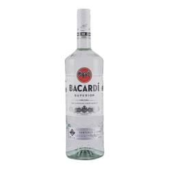 Bacardi 'Superior' 1.0L Silver Rum
