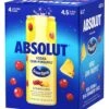 Absolut Cocktails Ocean Spray Vodka Cran-Pineapple 4-355ml