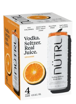 Nutrl Classic Vodka Seltzer Orange 4-12oz Cans