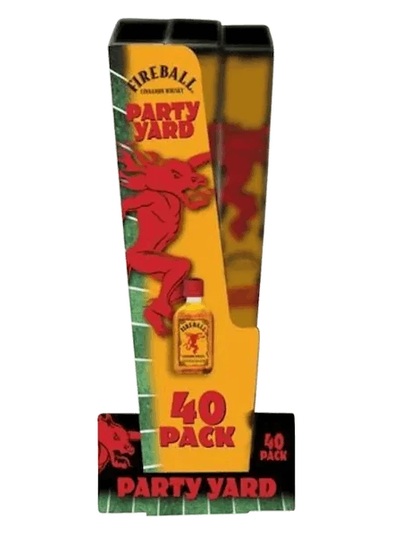 Fireball Cinnamon Party Yard 40-50ml Bottles 1 Fireball Cinnamon Party Yard 40-50ml Bottles